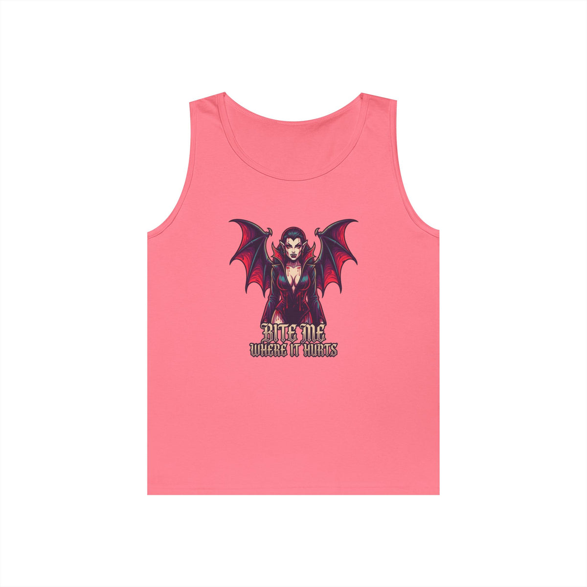 Color: Safety Pink | Bite Me Where It Hurts Tank Top