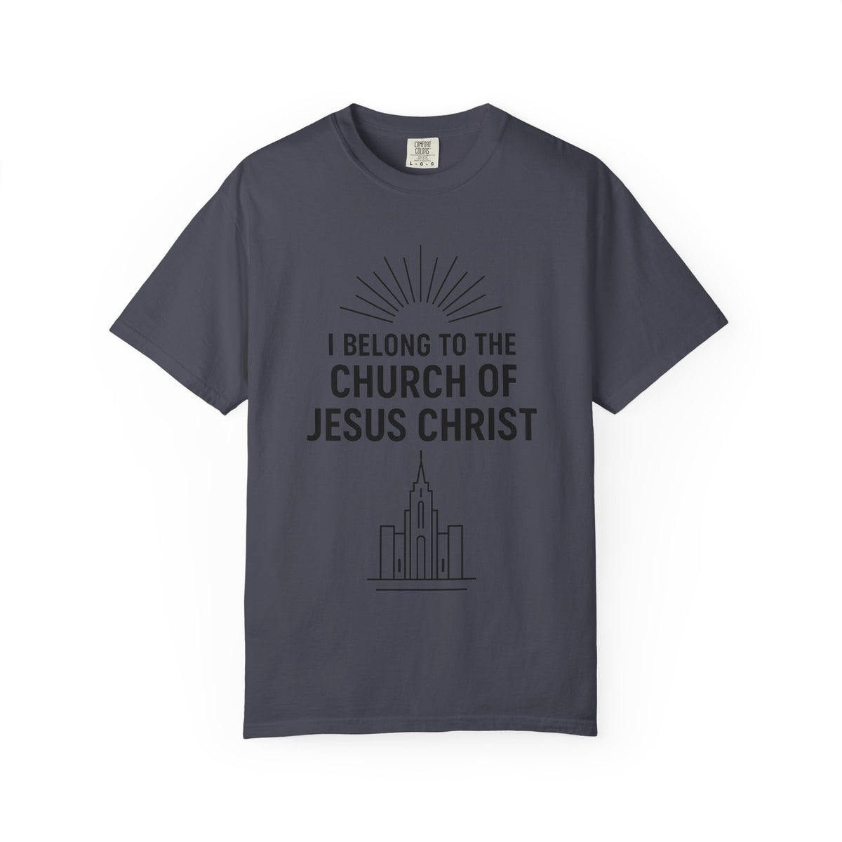 Color: Navy | I Belong Unisex Garment-Dyed T-shirt