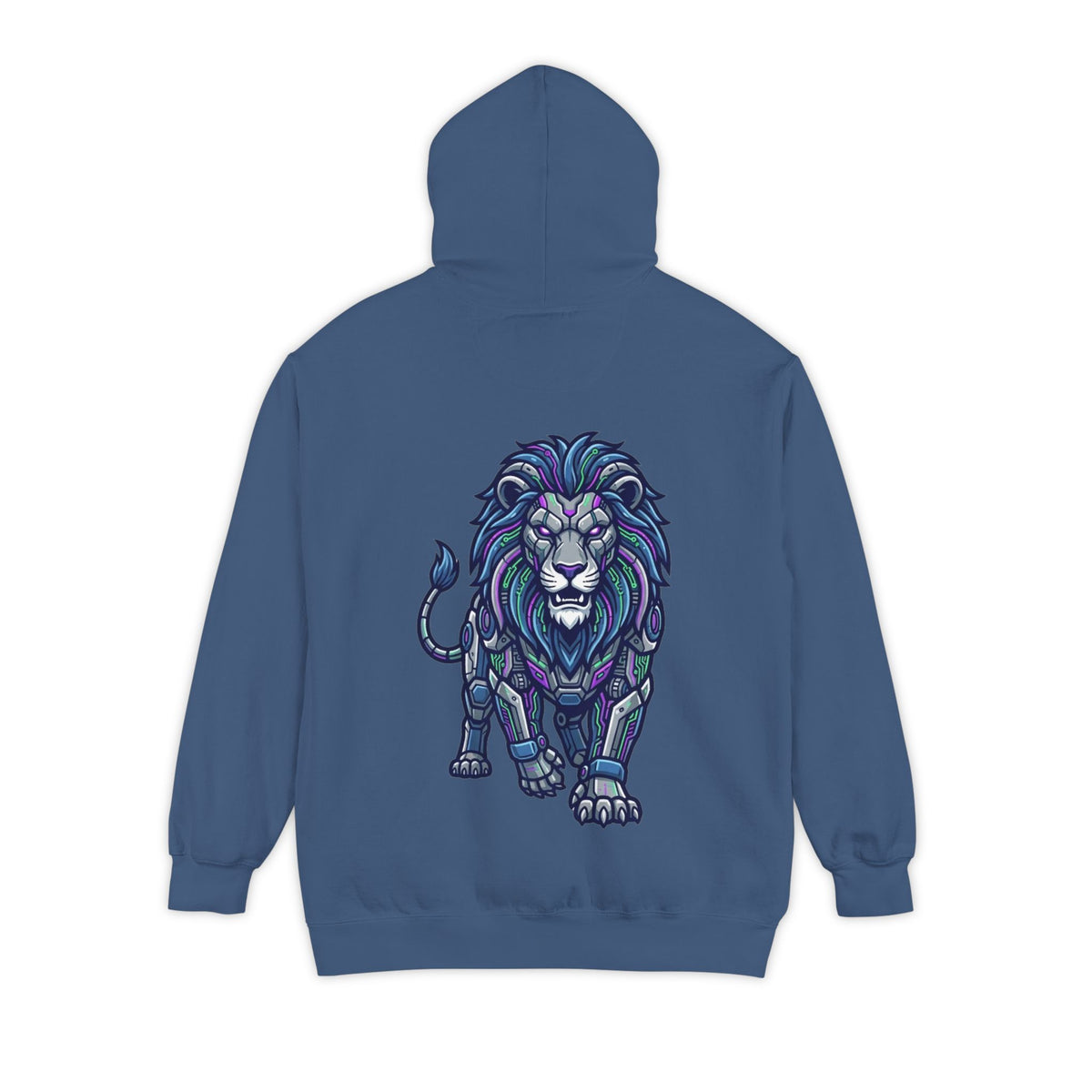 Color: True Navy | Cyber Lion Garment-Dyed Hoodie