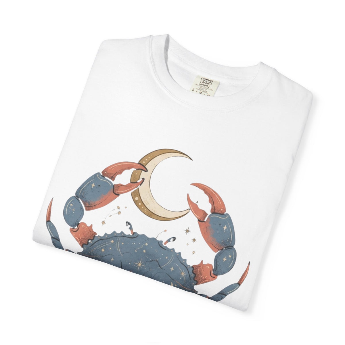 "Cancer The Moon Child Crab" Unisex Garment-Dyed Tee