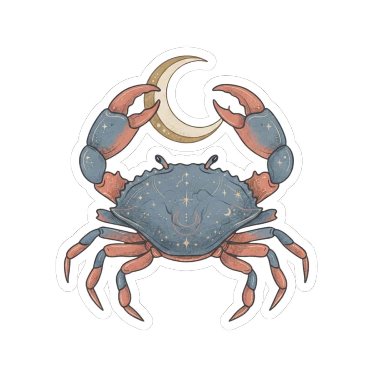 "Cancer The Moon Child Crab" Sticker