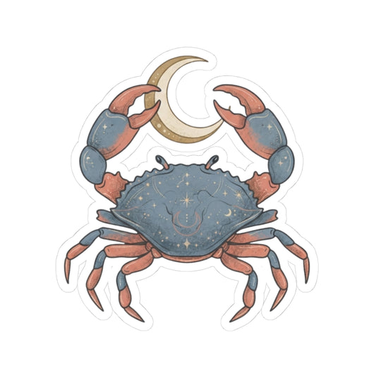 "Cancer The Moon Child Crab" Sticker