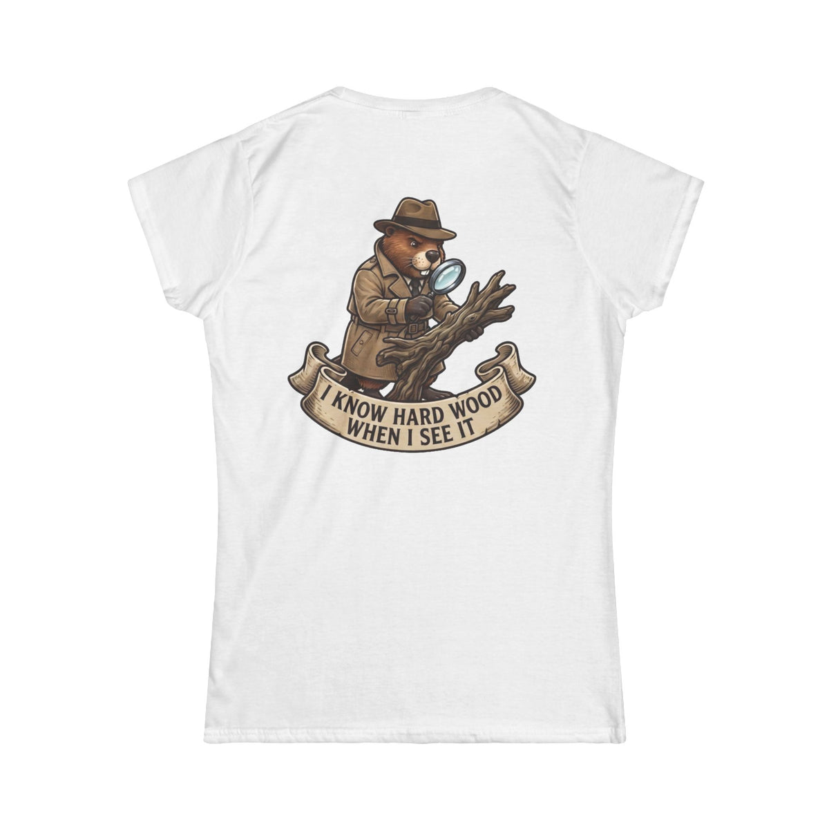 Color: White | I Know Hard Wood Women's Tee