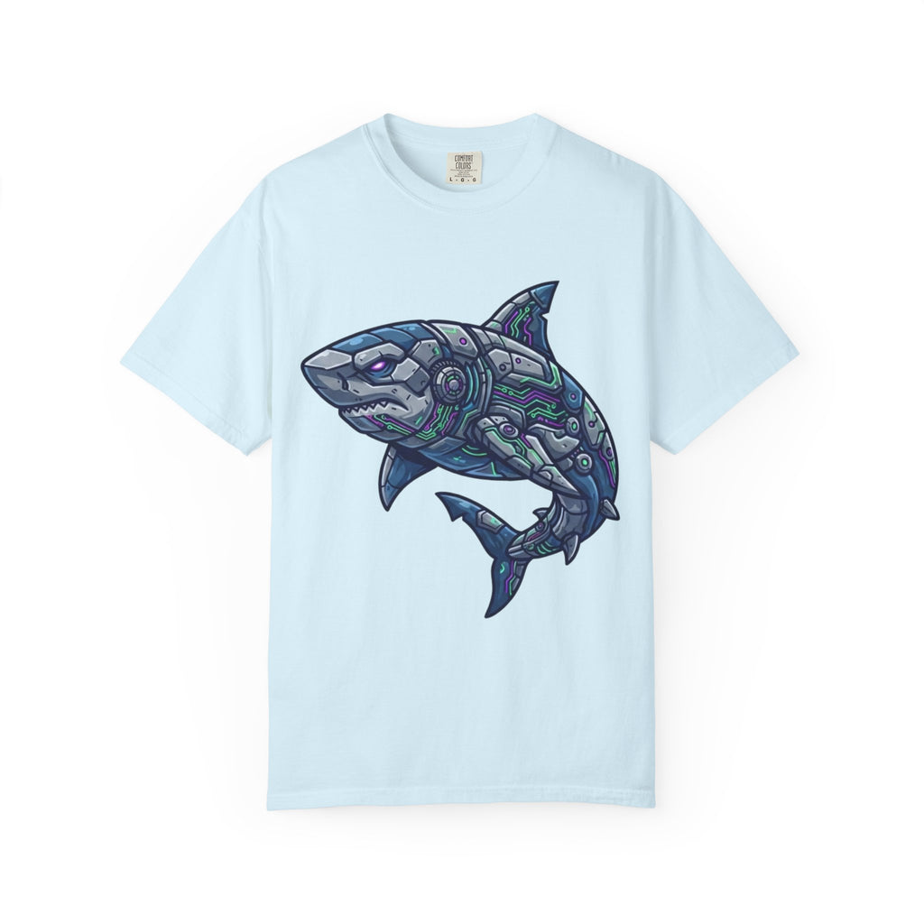 "Cyber Shark" Unisex Garment-Dyed Tee