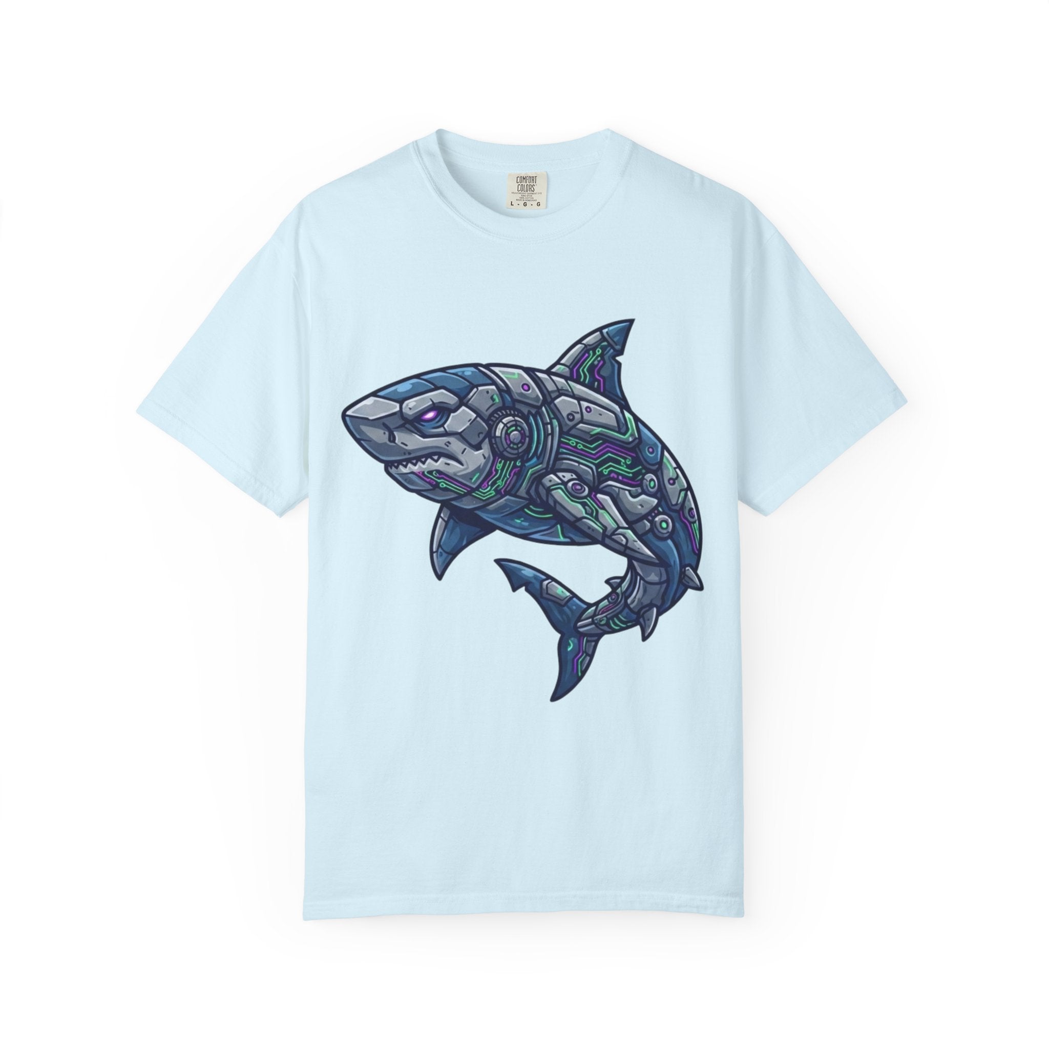 "Cyber Shark" Unisex Garment-Dyed Tee