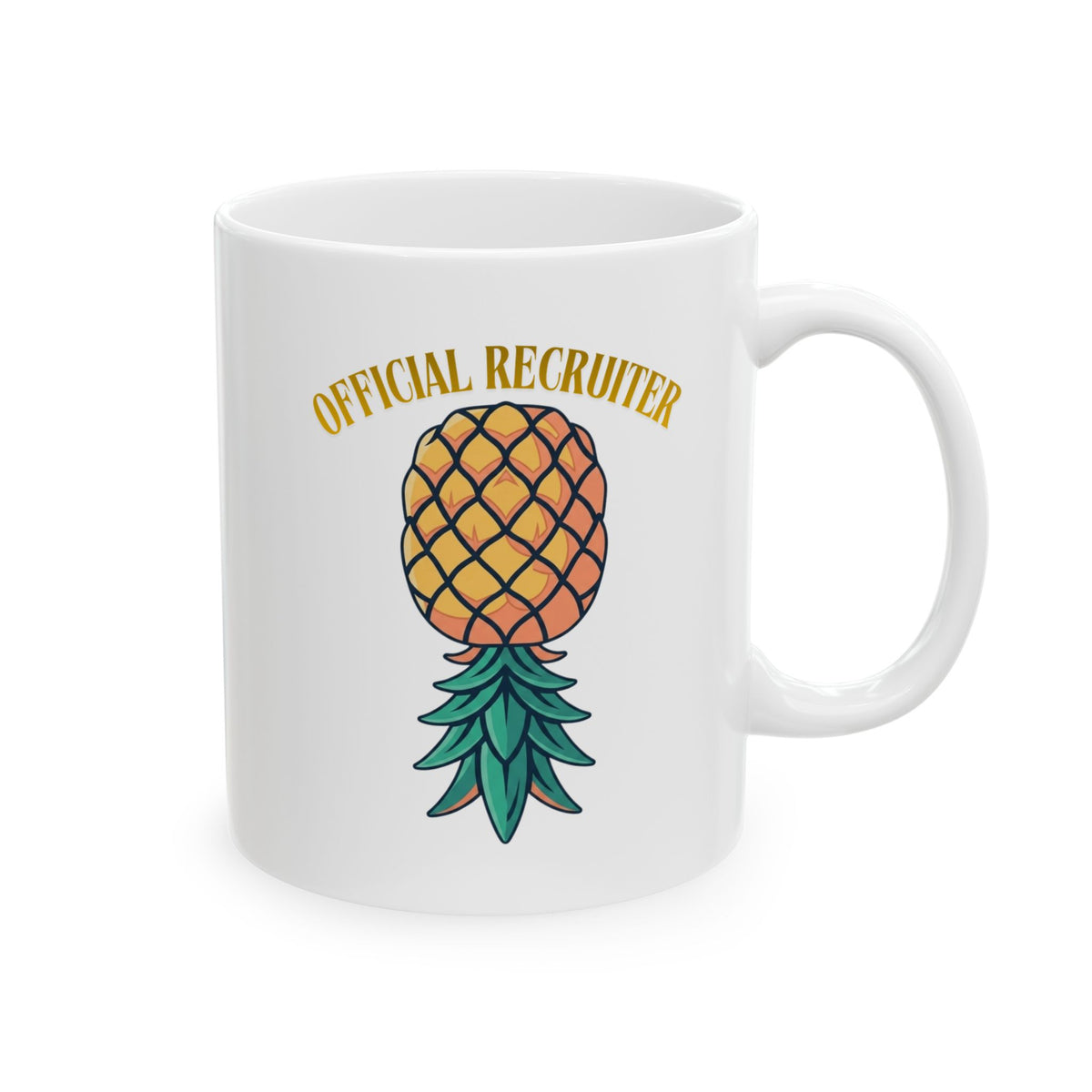 "Official Recruiter" White Ceramic Mug