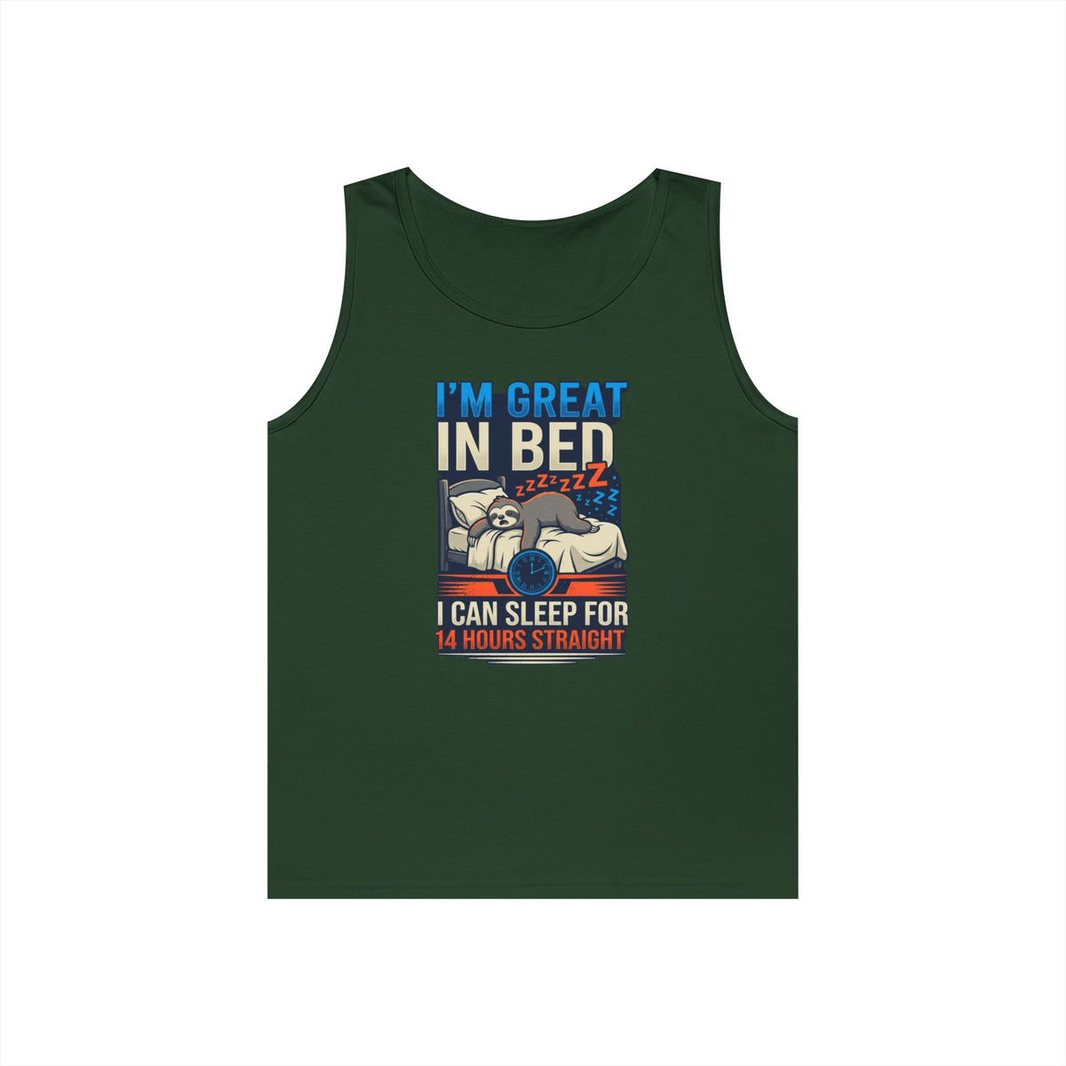 Color: Forest Green | I'm Great In Bed Tank Top