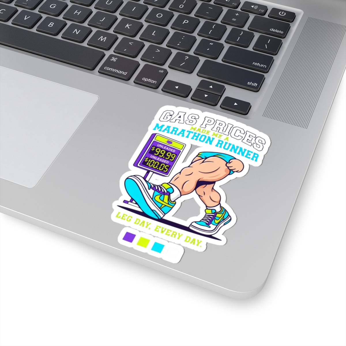 "Gas Prices Made Me a Marathon Runner" Sticker — Main
