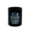 "June Legend" Black Ceramic Mug
