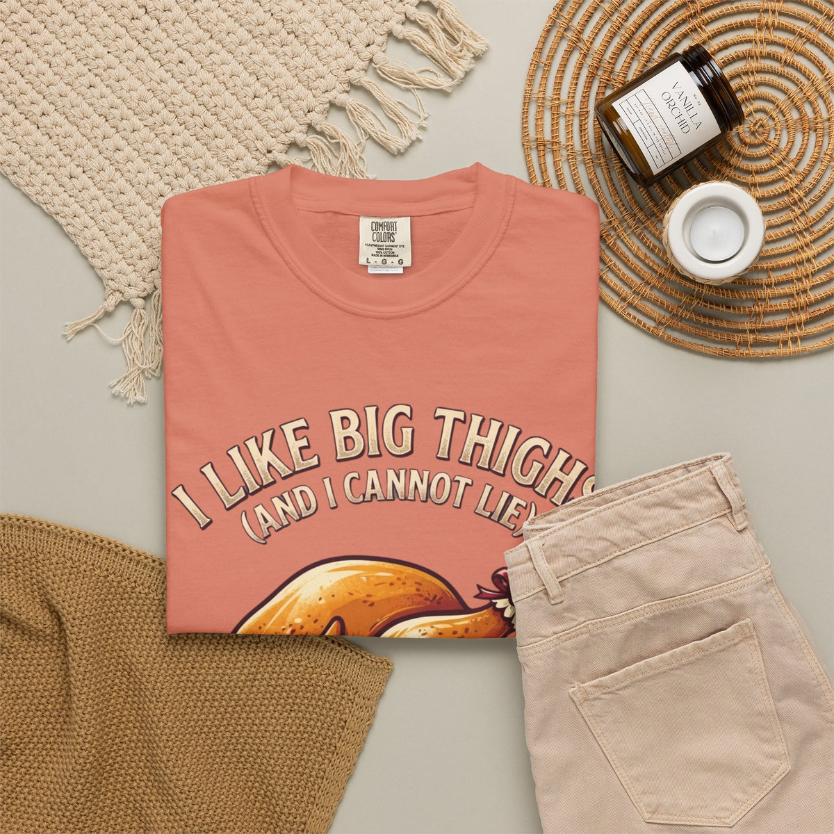"I Like Big Thighs" Unisex Garment-Dyed Tee