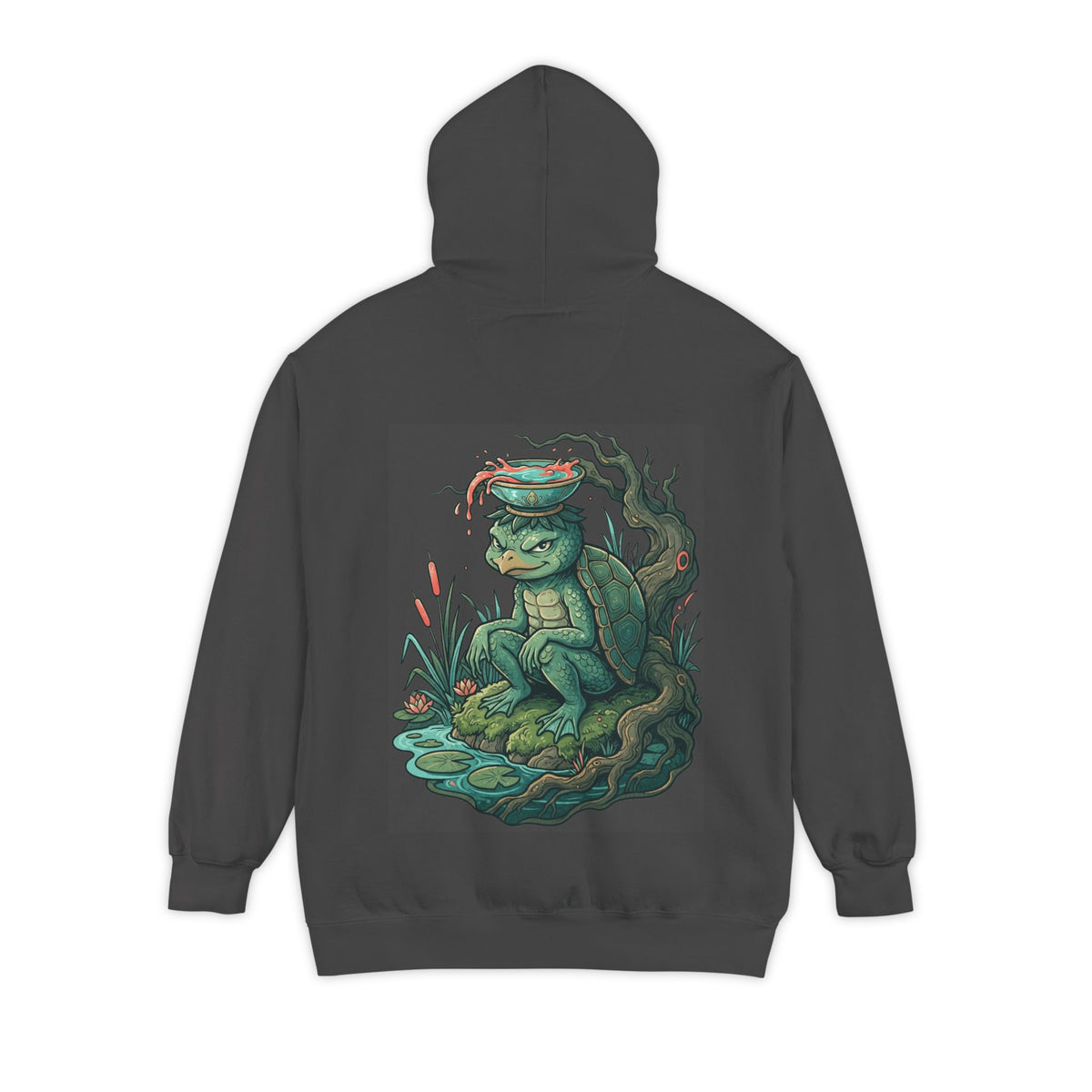 Color: Pepper | Kappa (Japanese Folklore) Garment-Dyed Hoodie