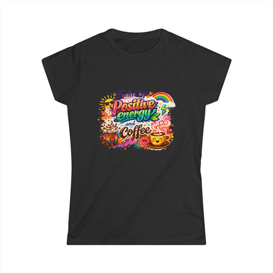 Color: Black | Fueled by Coffee (And Spite) | Women's Tee — AttitudeShirts