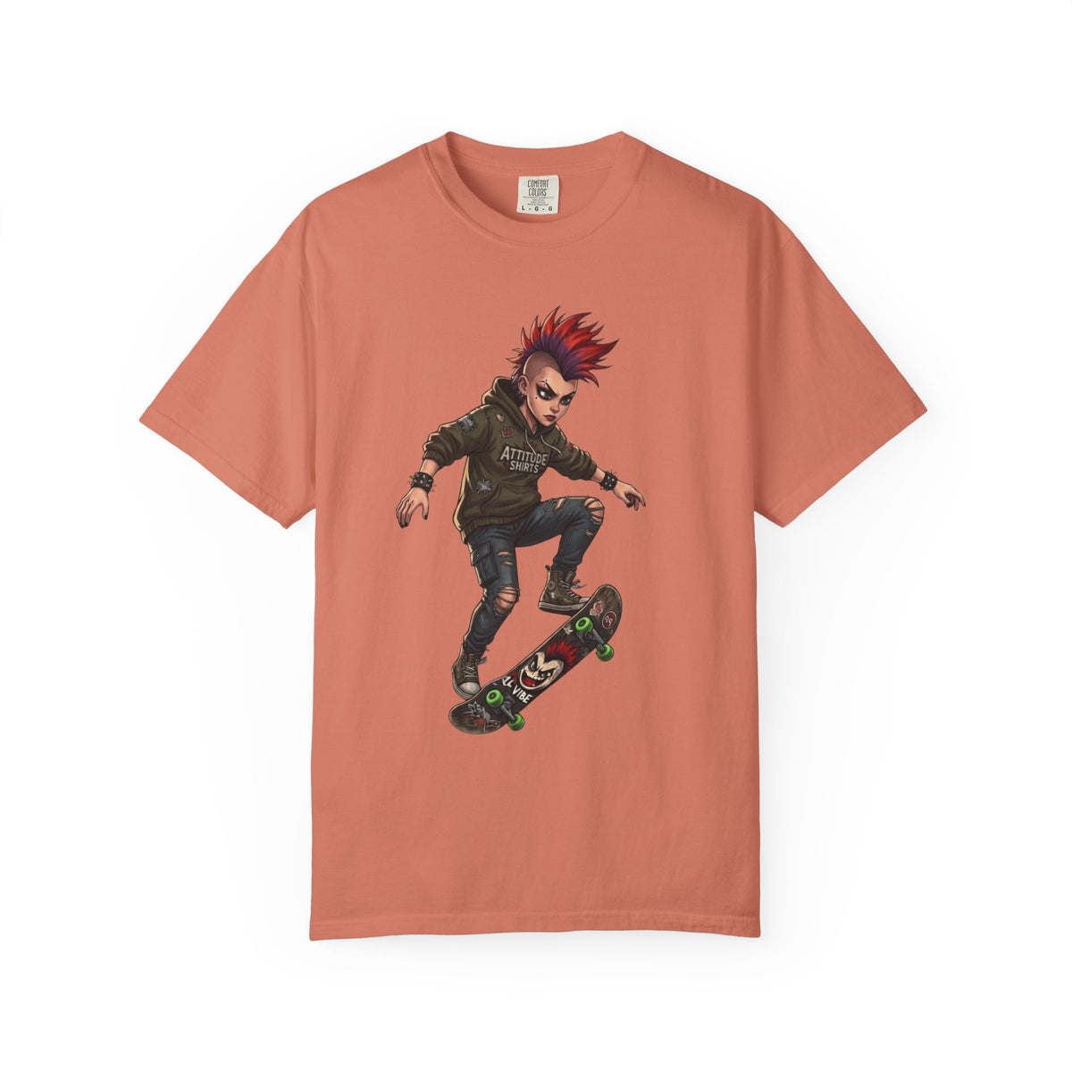 Color: Terracotta | Riot Unisex Garment-Dyed Tee