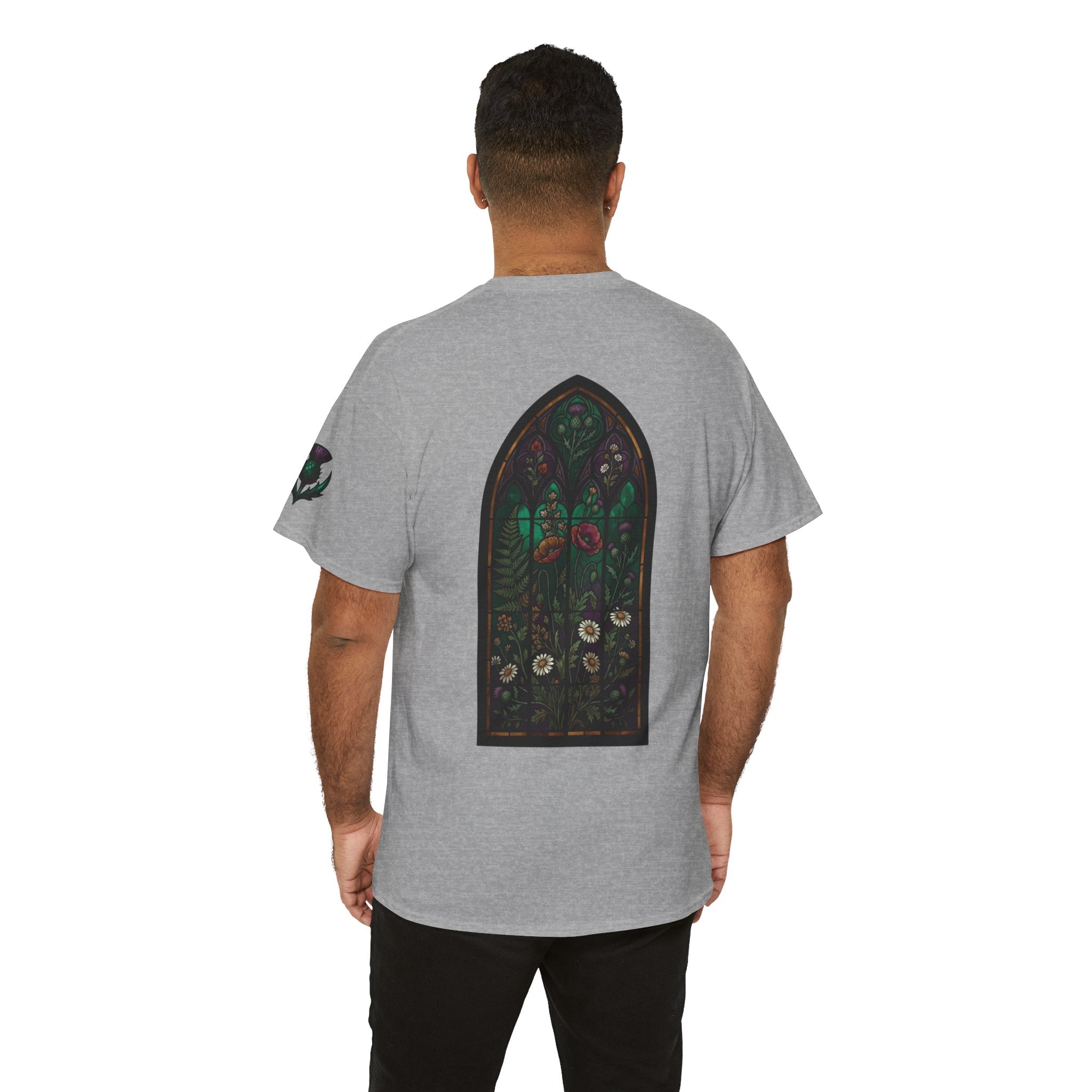 "Stained Glass Floral" Premium Graphic Tee