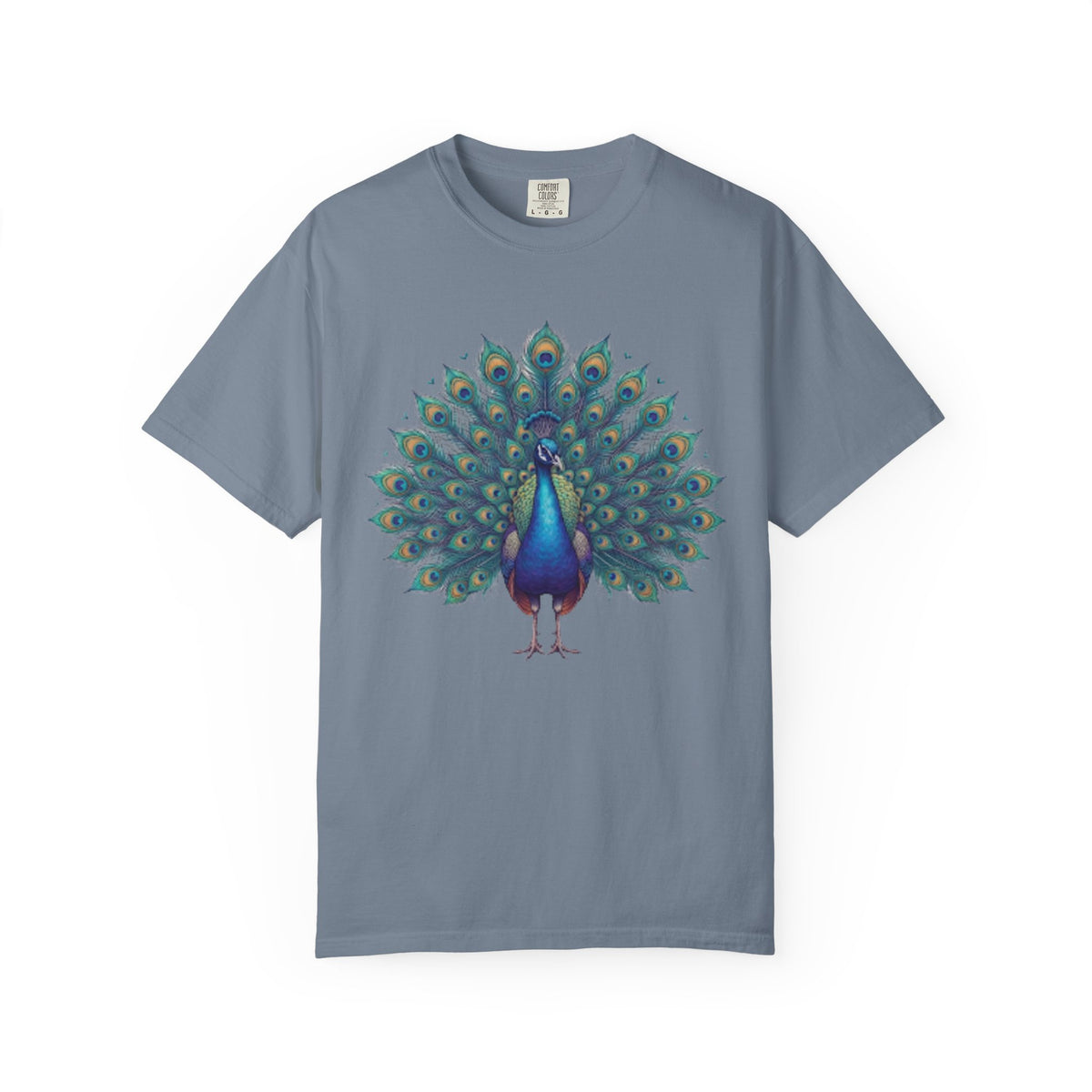"Hippy Peacock" Unisex Garment-Dyed Tee