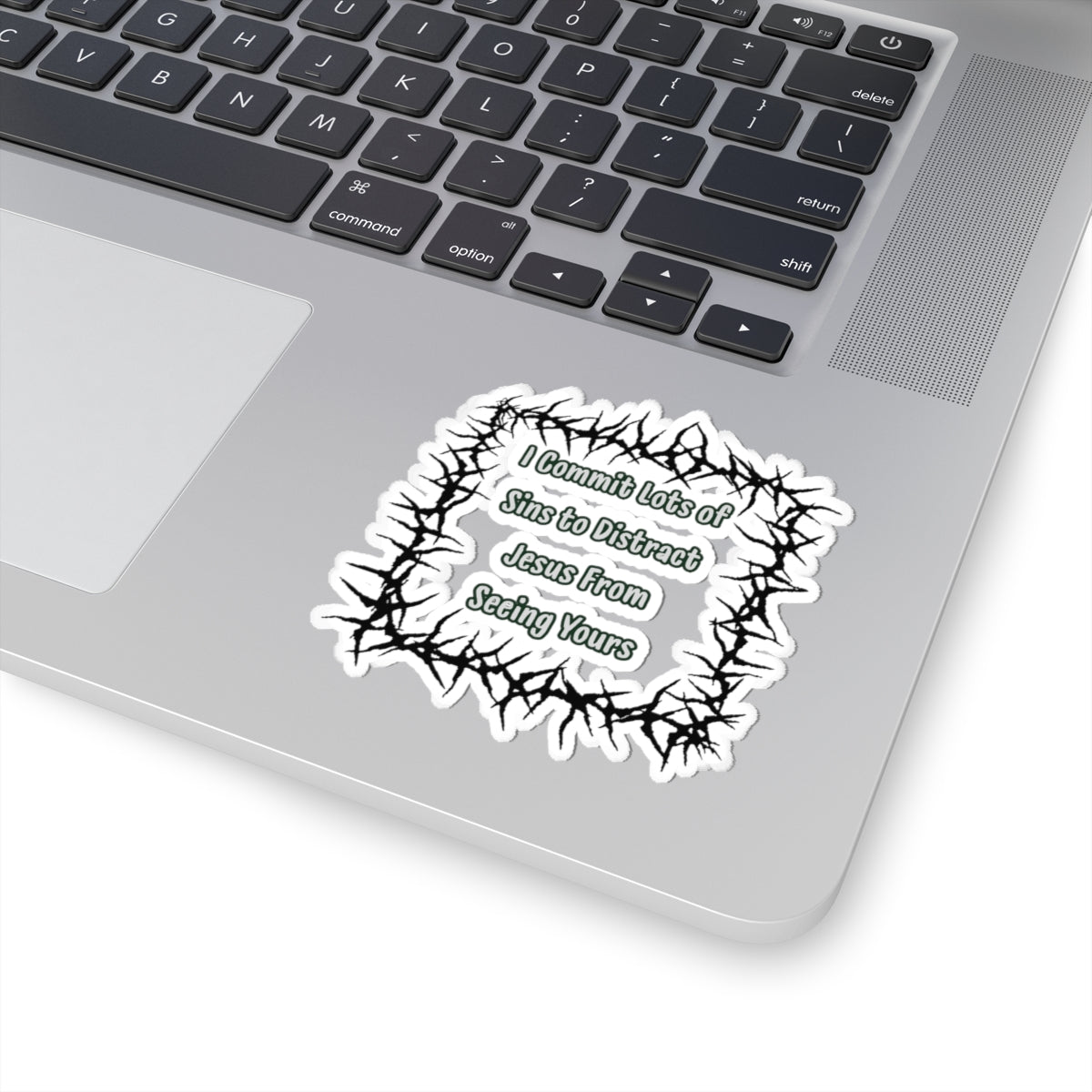 "Distract Jesus" Sticker — Main