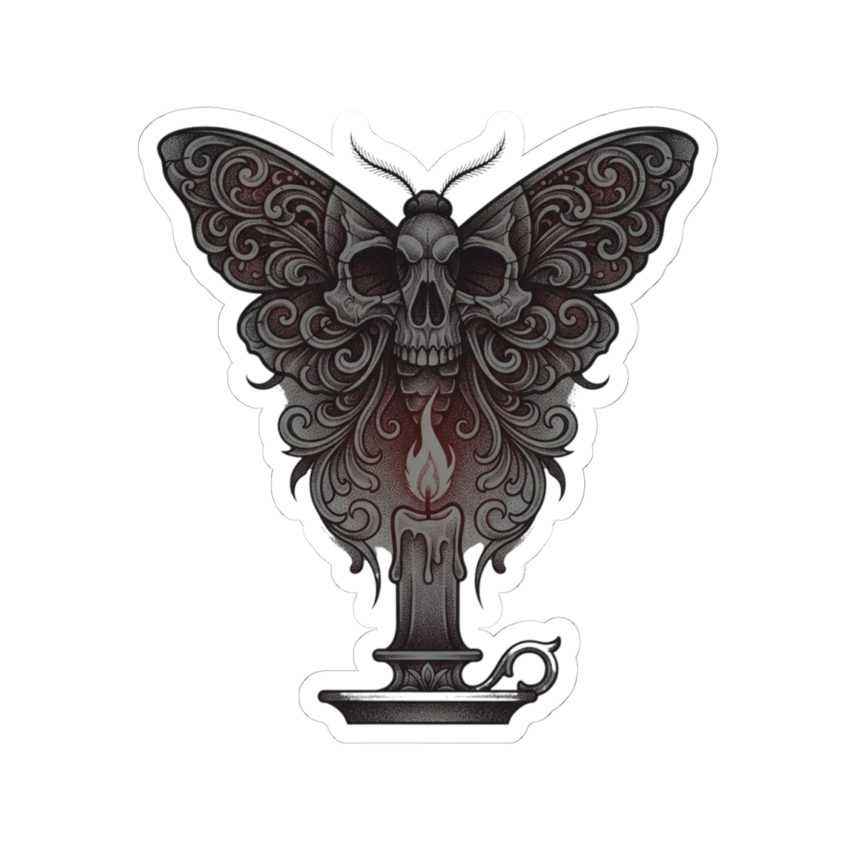 "Skeleton Moth" Sticker — Main