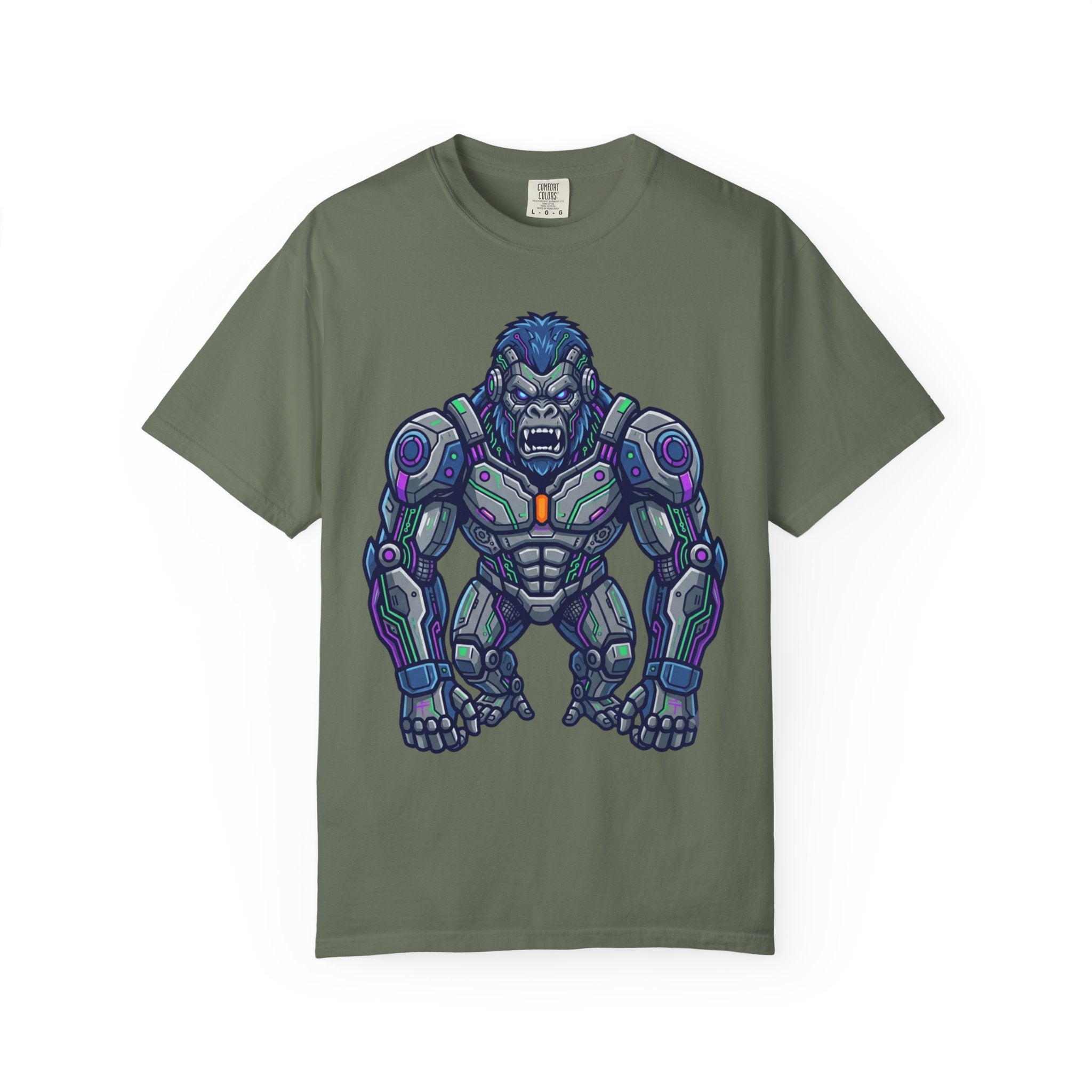 "Cyber Gorilla" Unisex Garment-Dyed Tee