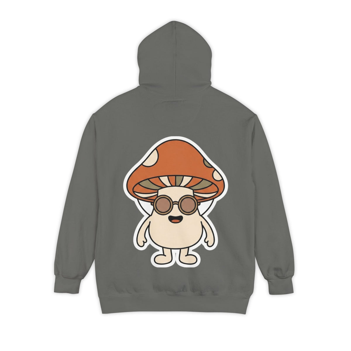 Color: Grey | Shroom Man Garment-Dyed Hoodie