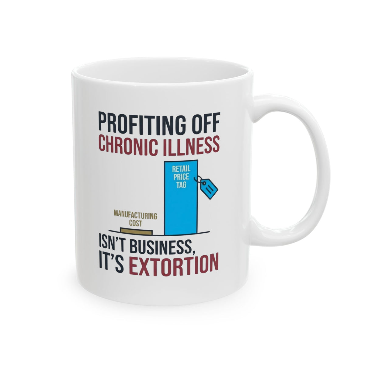 "Protest Series - Healthcare Is A Right" White Ceramic Mug