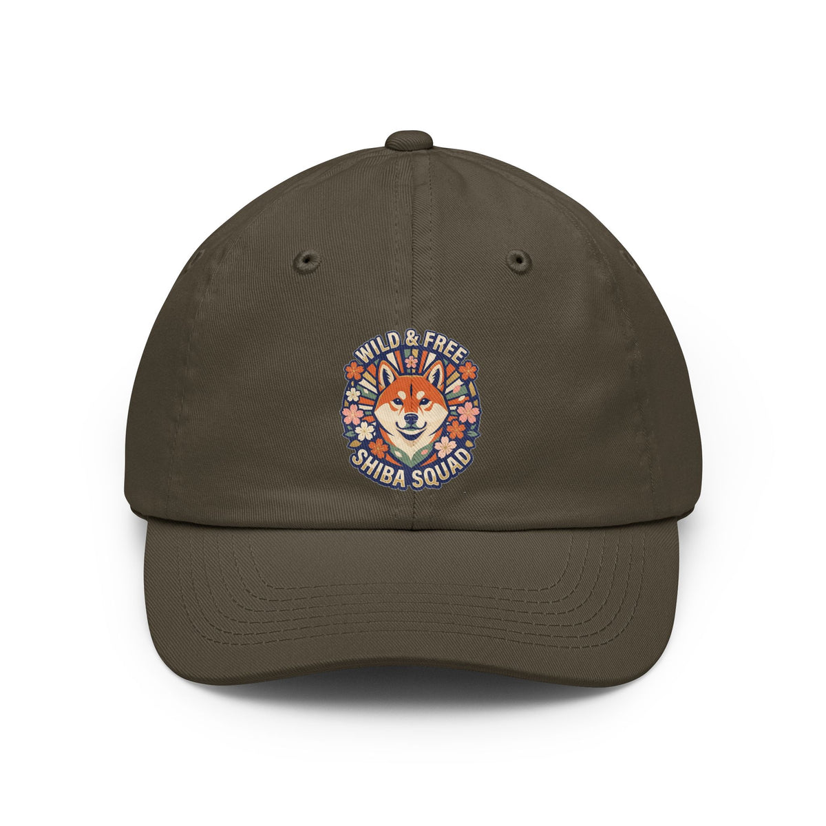 Color: Olive | Shiba Squad Dad Hat