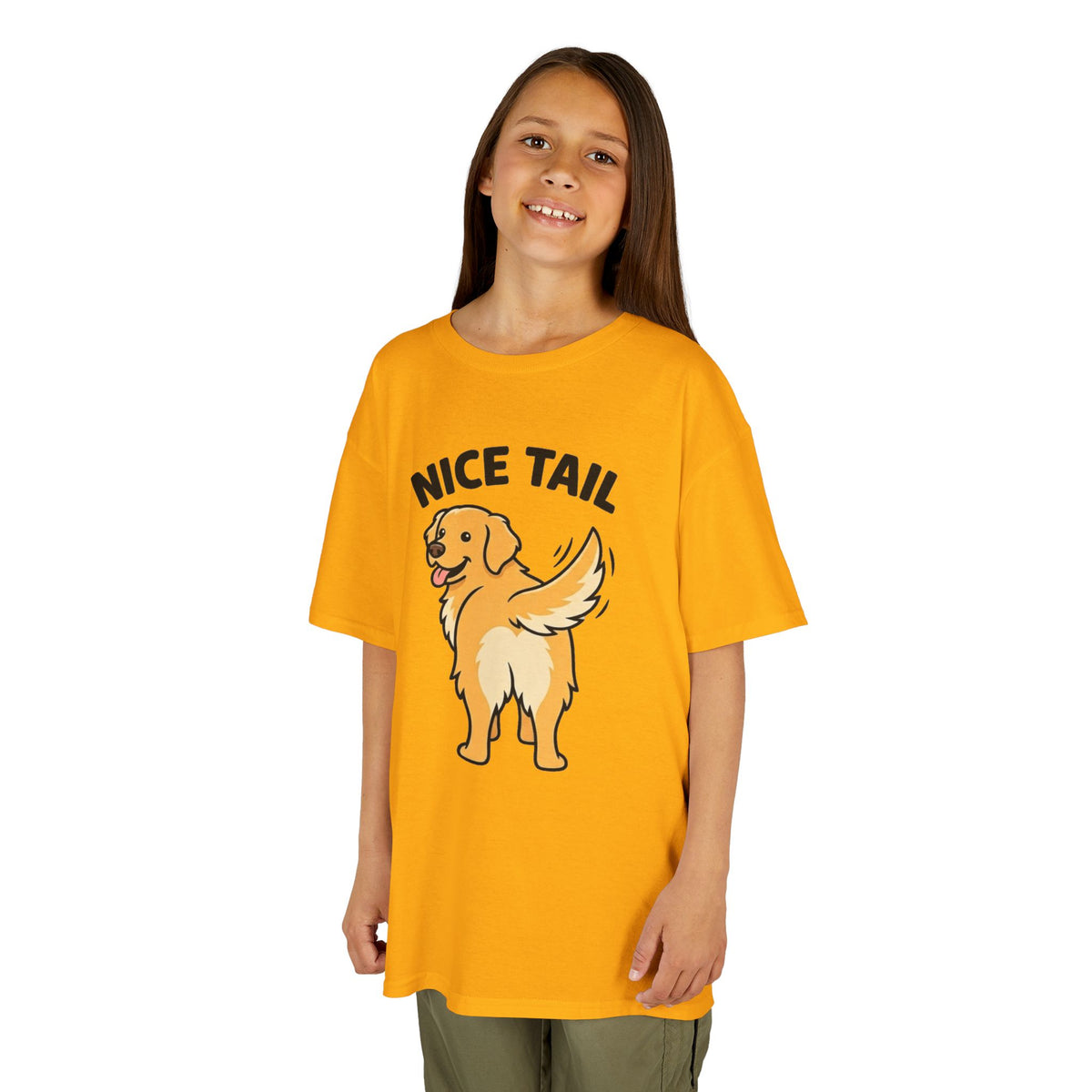 Color: Gold | Nice Tail Kids Tee