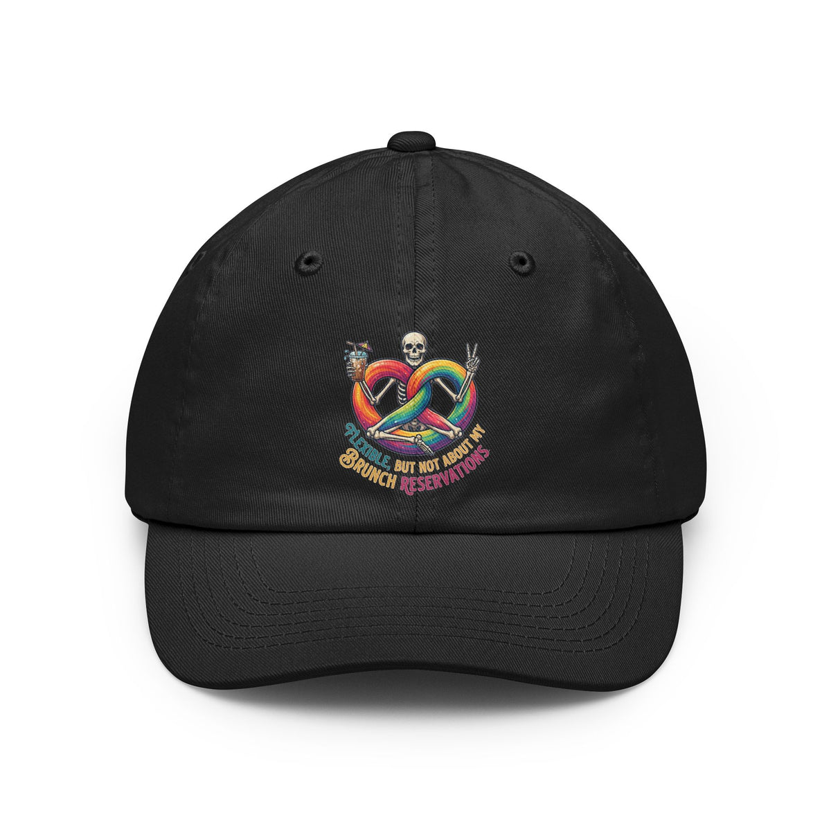 Color: Black | Flexible But Not About Brunch Dad Hat