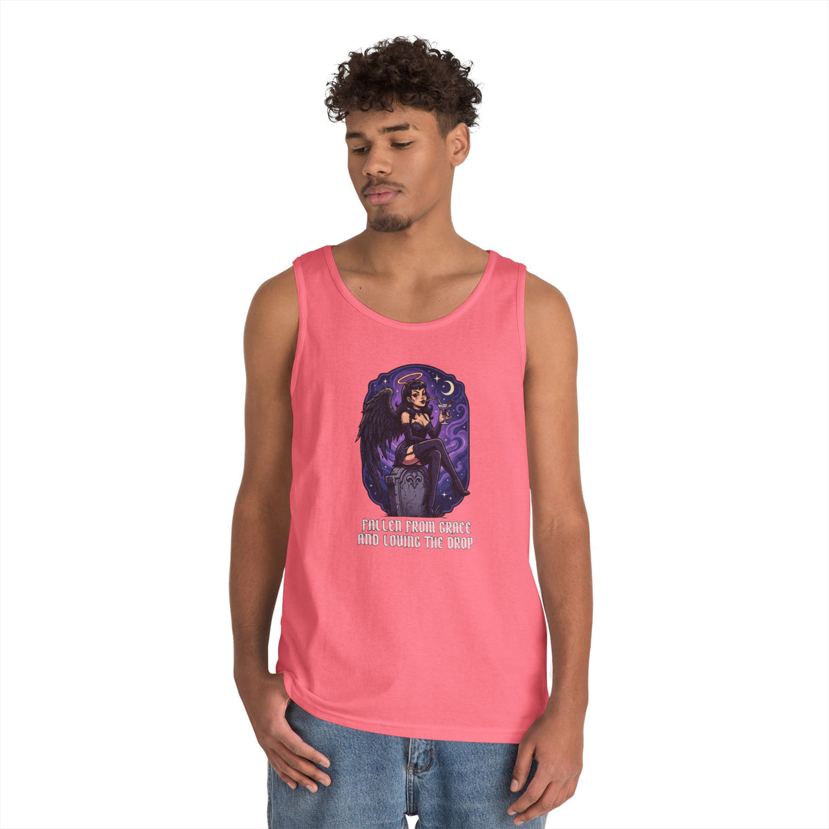 Color: Safety Pink | Fallen From Grace and Loving the Drop Tank Top