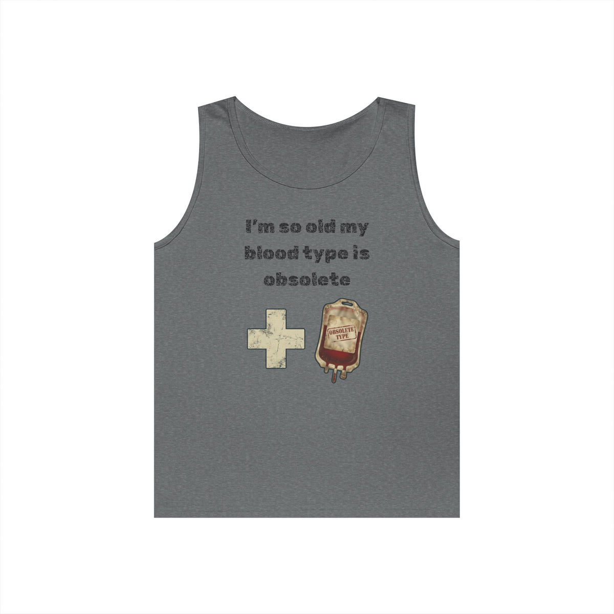 Color: Graphite Heather | Blood Type Tank Top