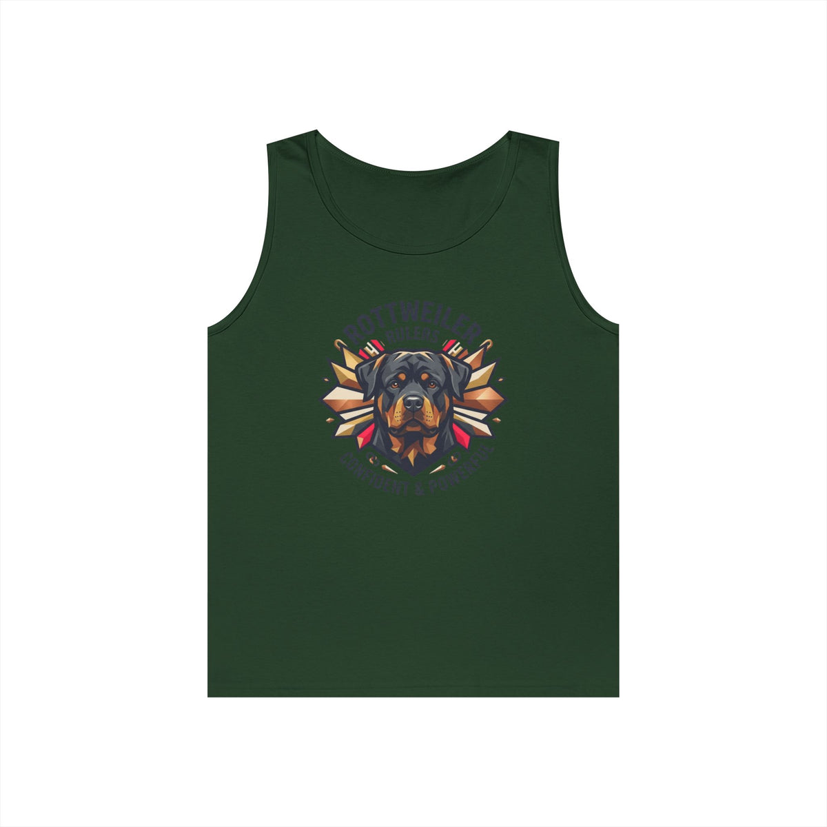 "Rottweiler Rulers Confident Powerful" Tank Top