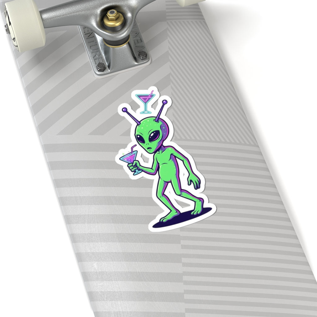 "Drunk Alien" Sticker — Main