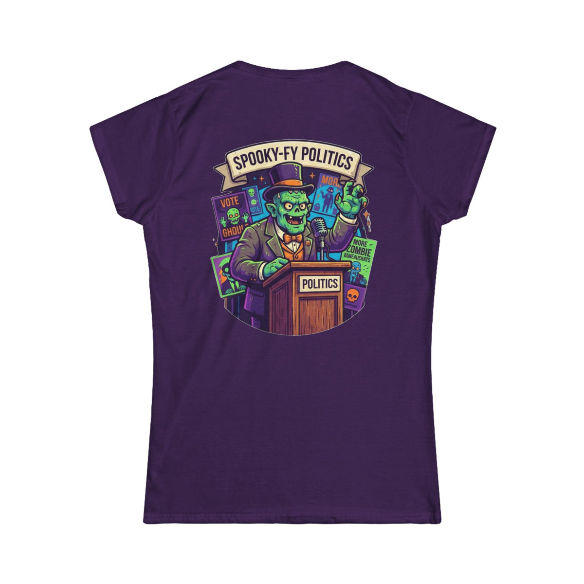 Color: Purple | Spooky-Fy Politics Women's Tee
