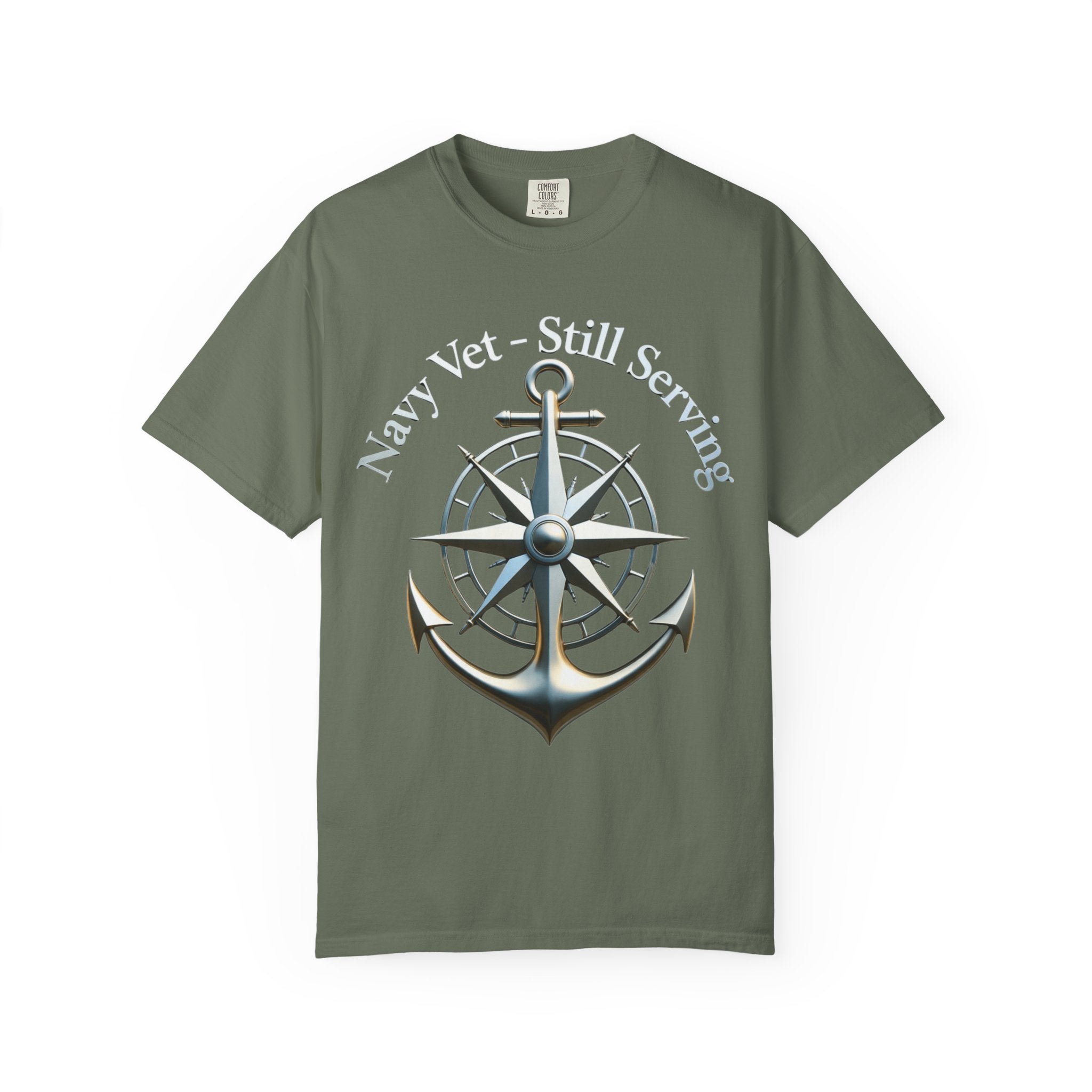 "Navy Vet Still Serving" Unisex Garment-Dyed T-shirt
