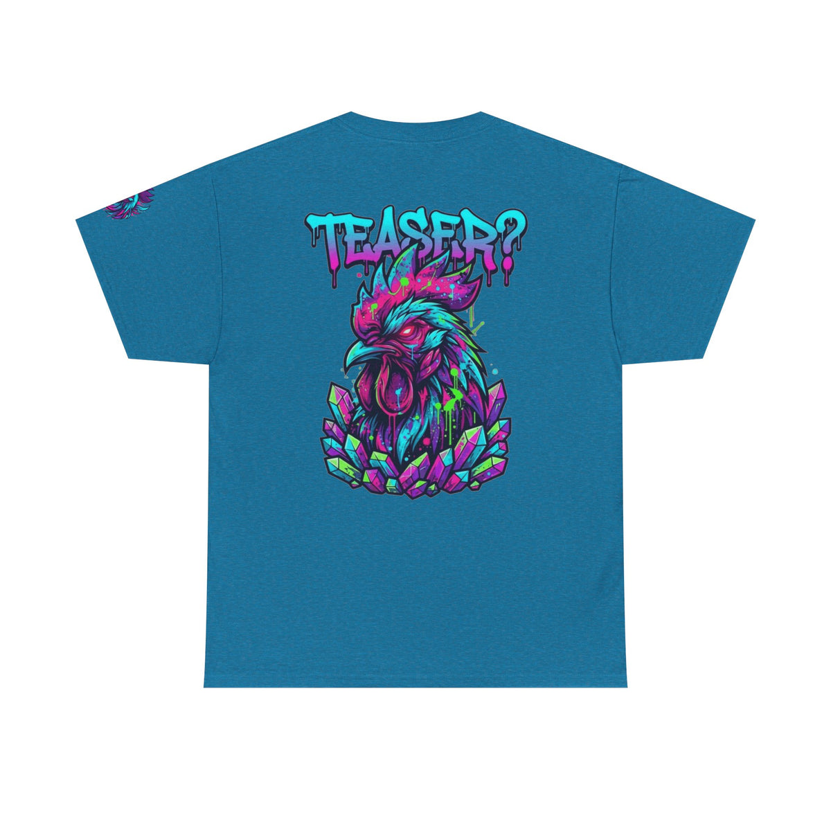 Color: Antique Sapphire | Cock Teaser Premium Graphic Tee