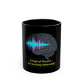 "Screaming Internally" Black Ceramic Mug