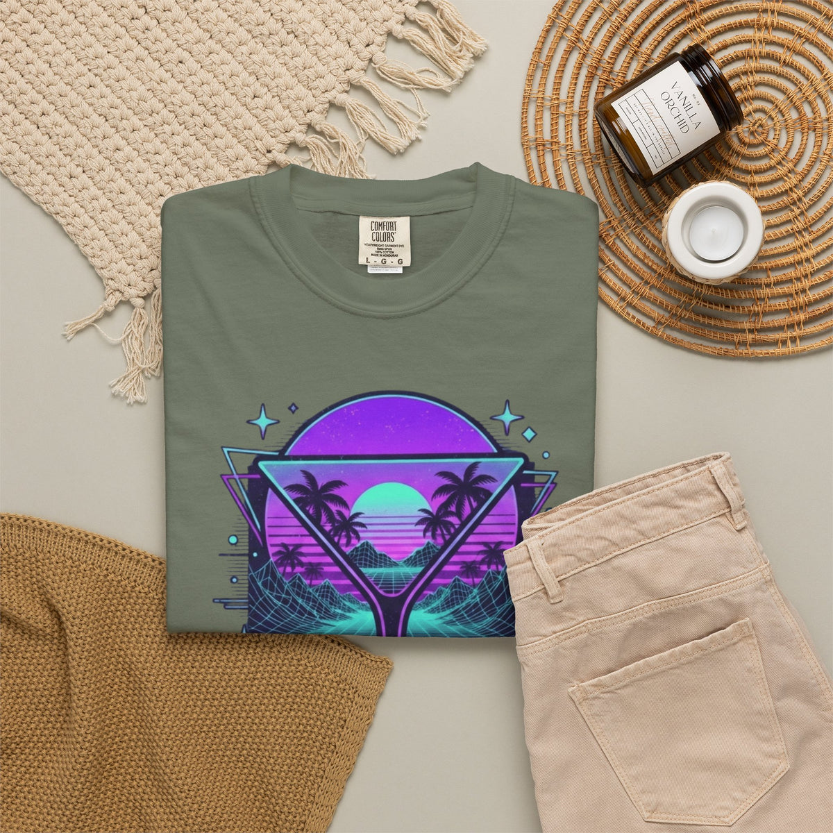"Up All Night" Unisex Garment-Dyed Tee