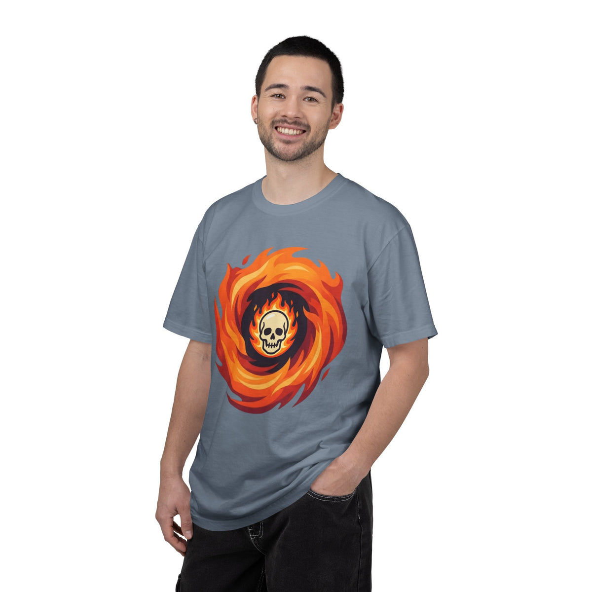 Color: Blue Jean | Hellfire Unisex Garment-Dyed Tee