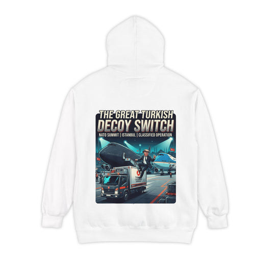 Color: White | Decoy Switch Garment-Dyed Hoodie