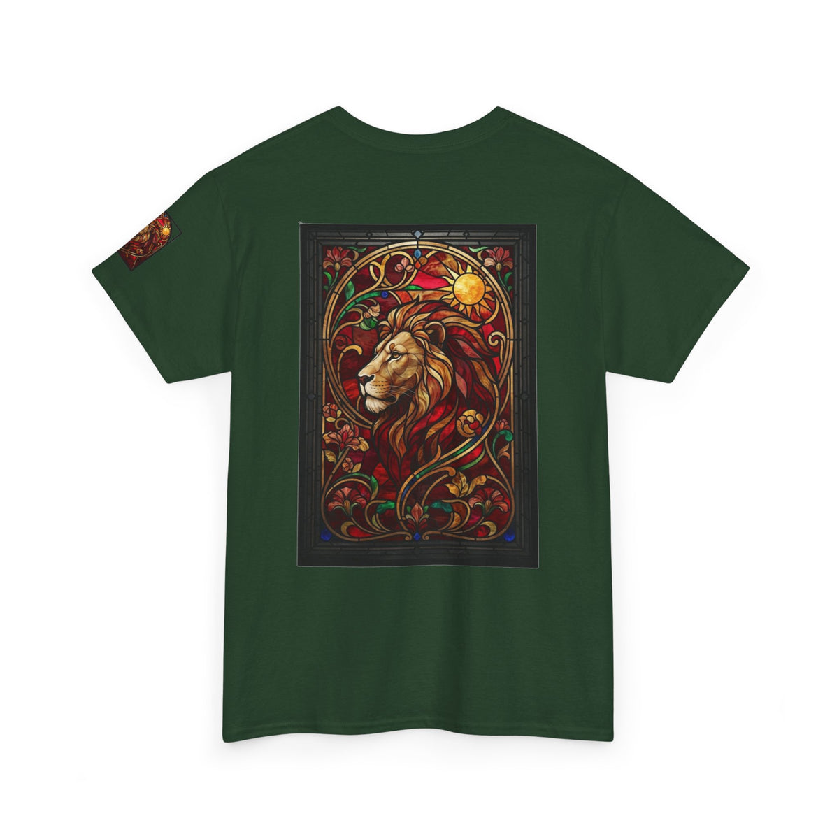 "Stained Glass Sign LEO" Premium Graphic Tee