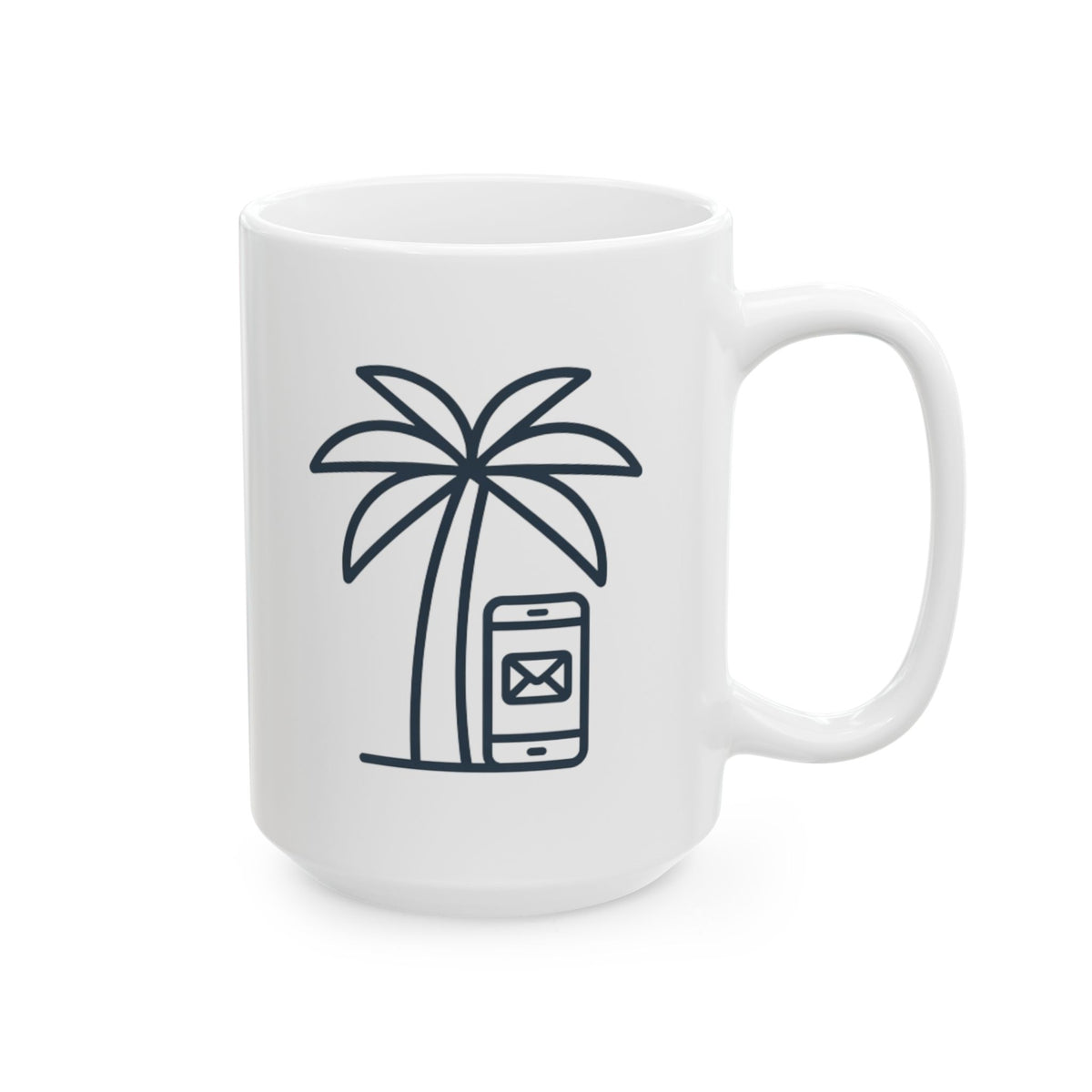 "Out of Office" White Ceramic Mug — Graphic