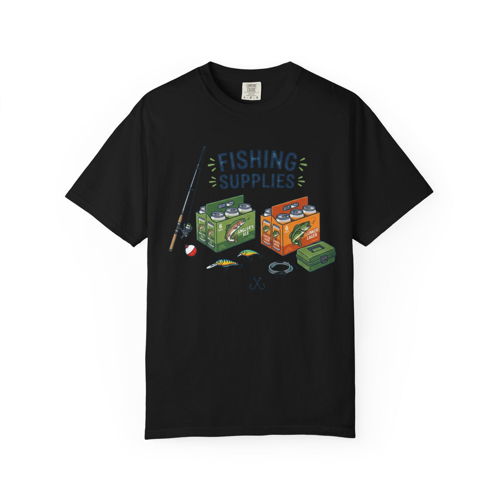 "Fishing Supplies" Unisex Garment-Dyed Tee
