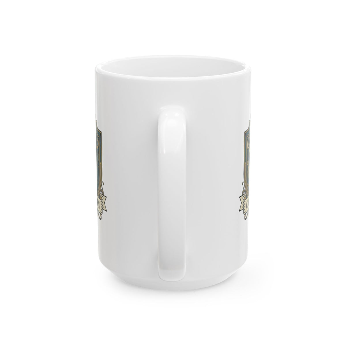 "Capricorn- The Sea-Goat Crest" White Ceramic Mug