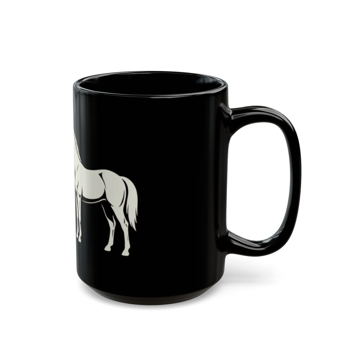 "Good Book Series Ezekiel 23 20 Love Language" Black Ceramic Mug — Graphic