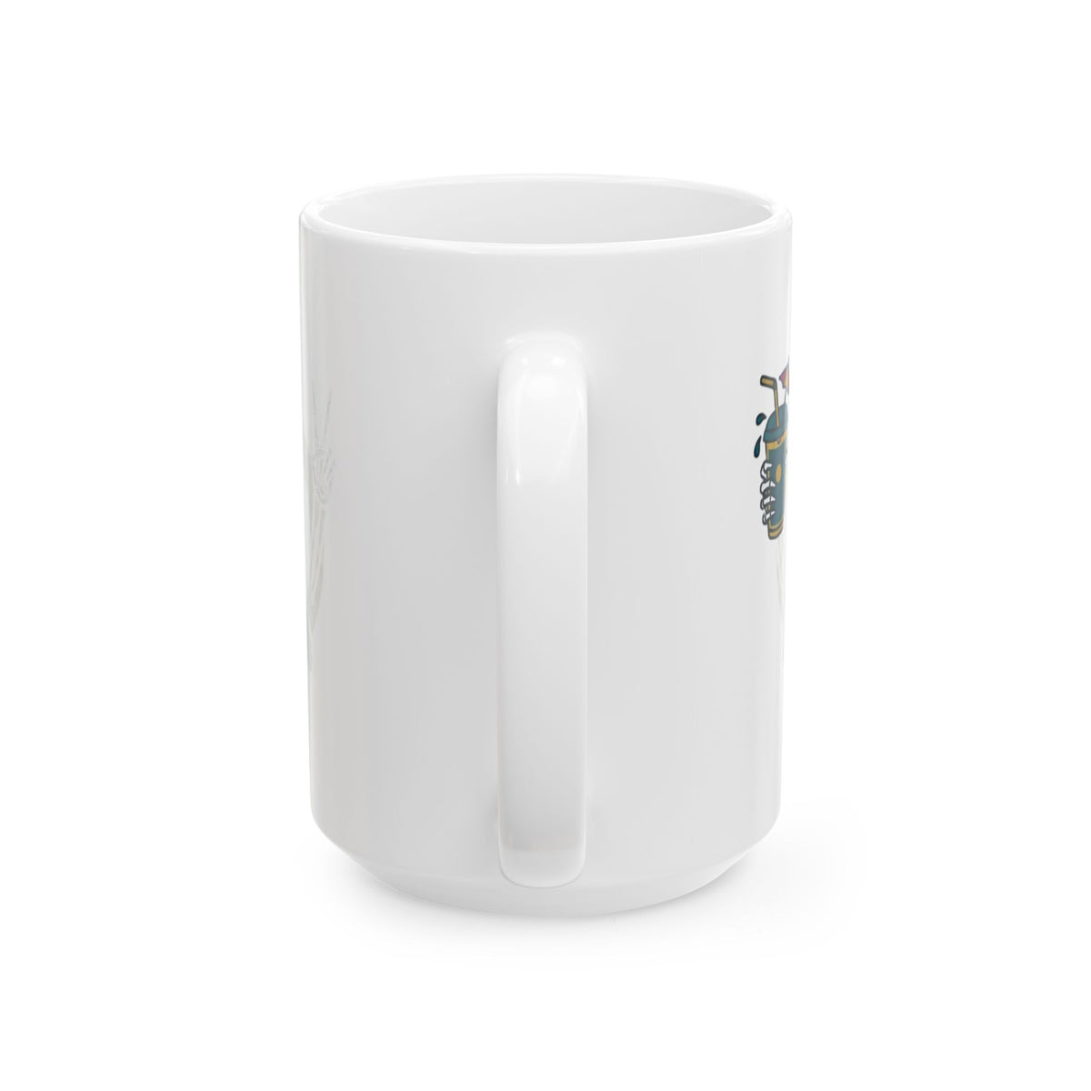 "Flexible But Not About Brunch" White Ceramic Mug — Graphic