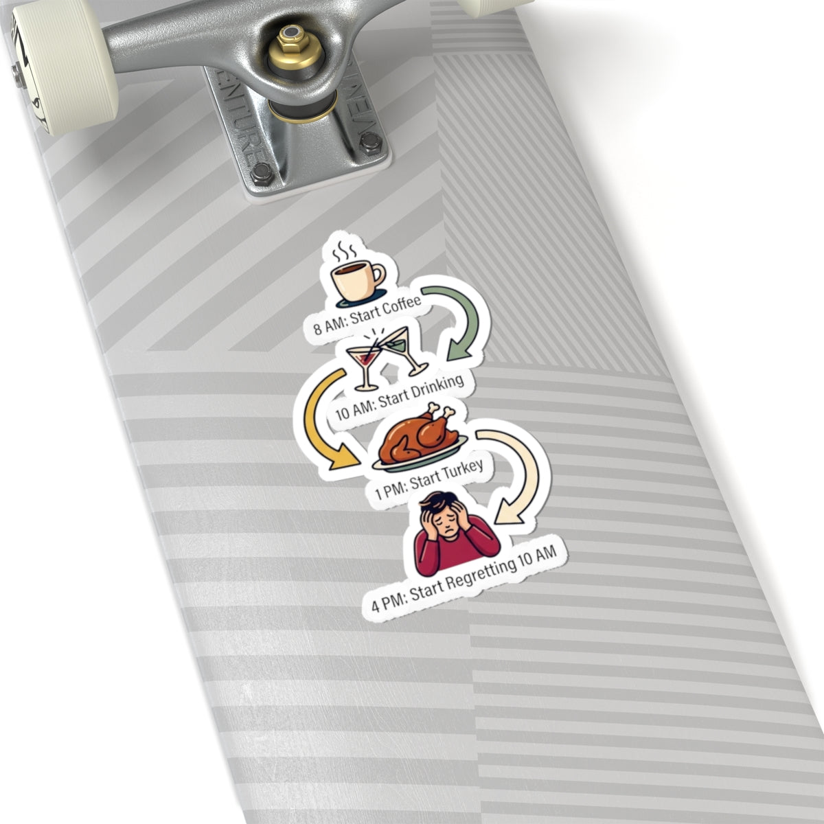 "Thanksgiving Regrets" Sticker — Main