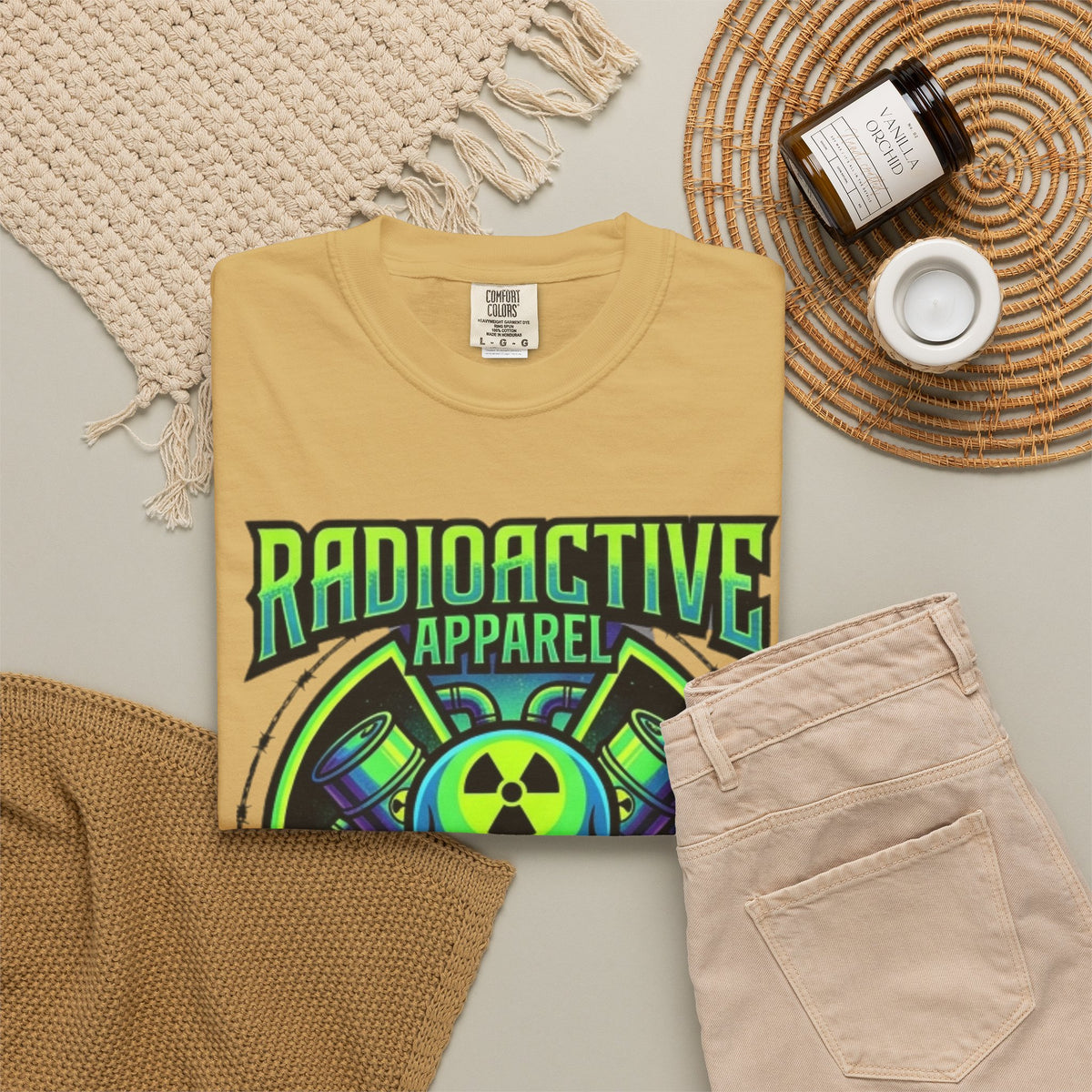 Radioactive Apparel Unisex Garment-Dyed Tee