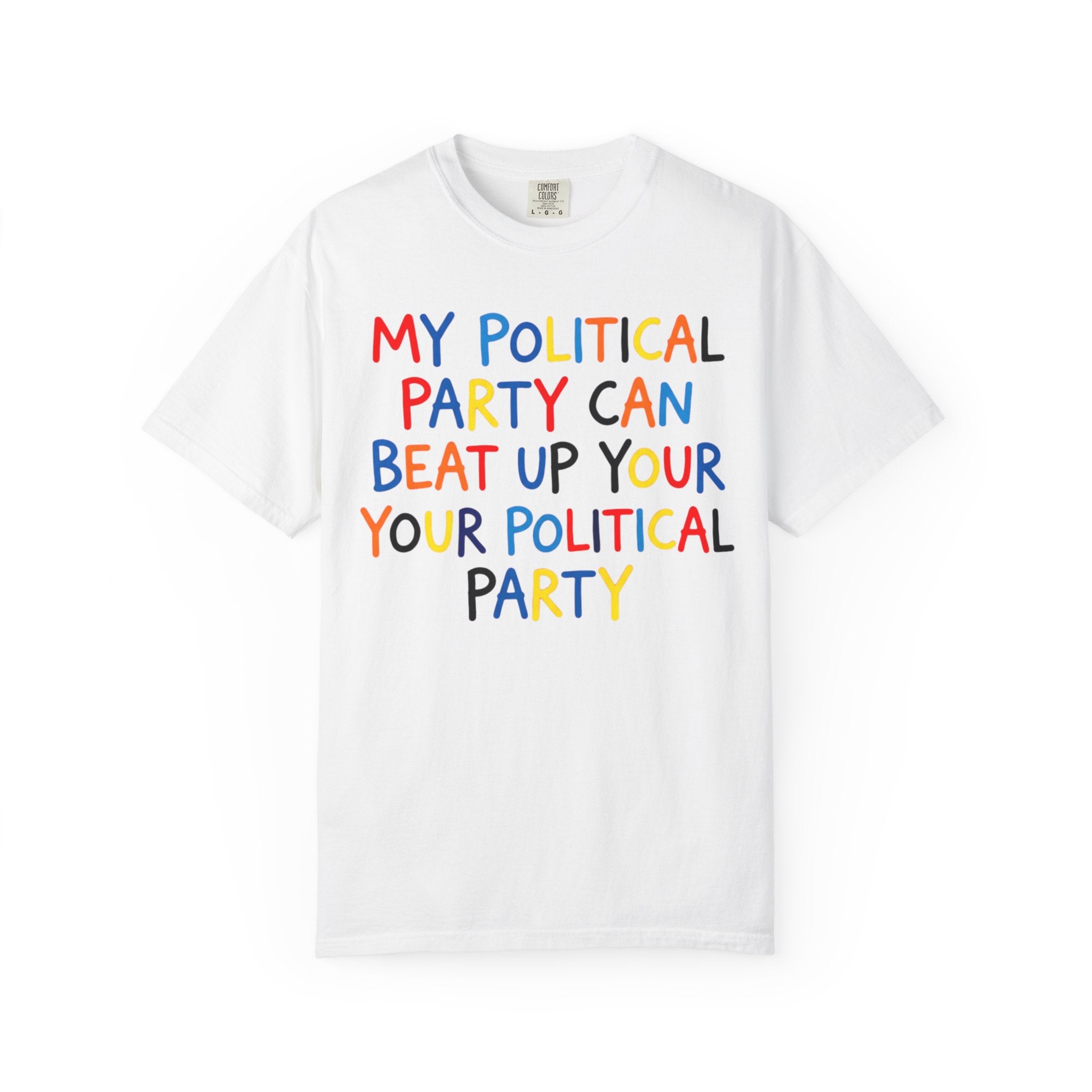 "Political Parties" Unisex Garment-Dyed Tee