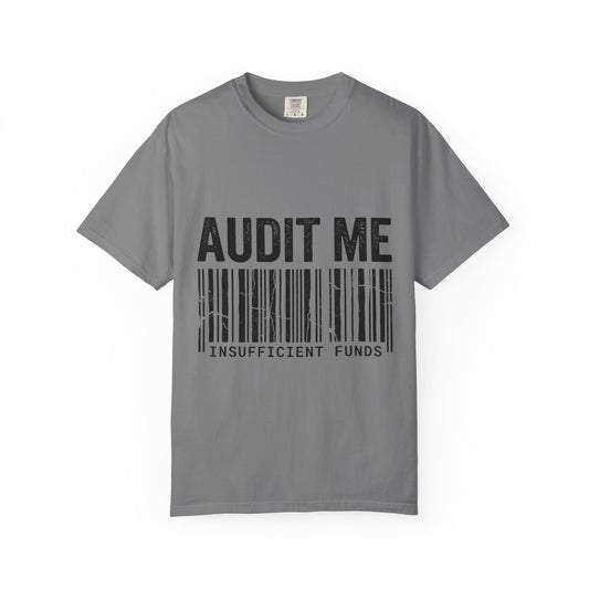 Color: Grey | Audit Me, I Dare You | Garment-Dyed Tee — AttitudeShirts