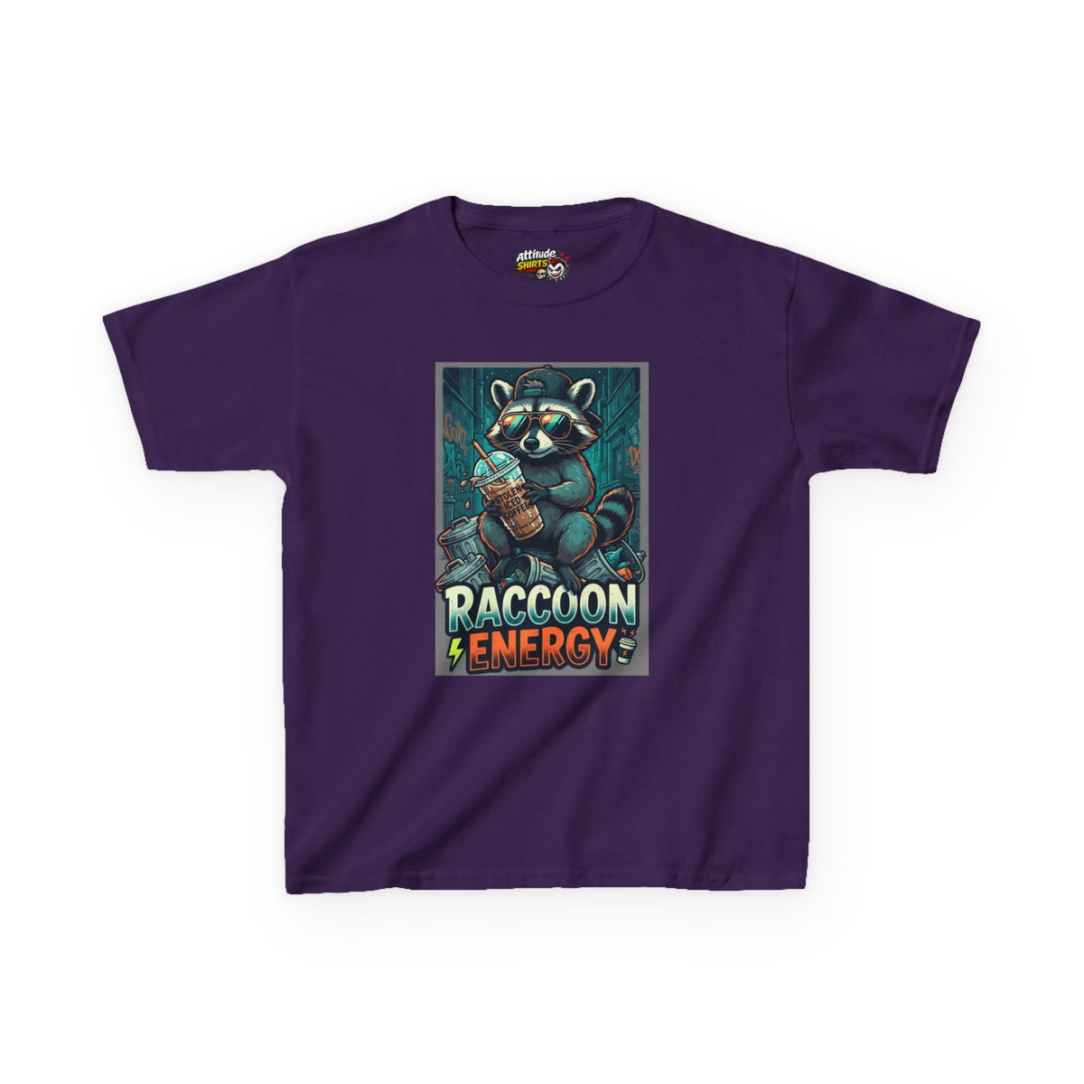 "Raccoon Energy" Kids Tee