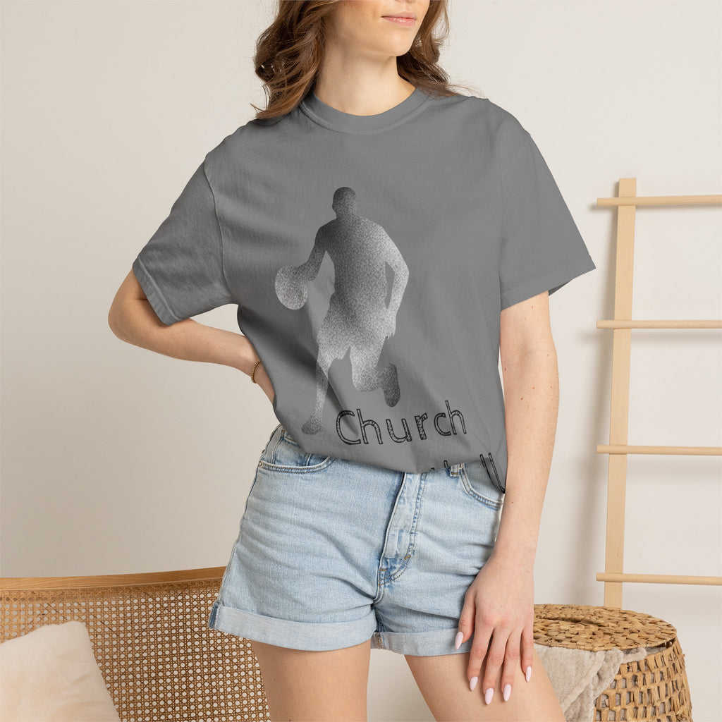 "Church Basketball: High Court" Unisex Garment-Dyed T-shirt